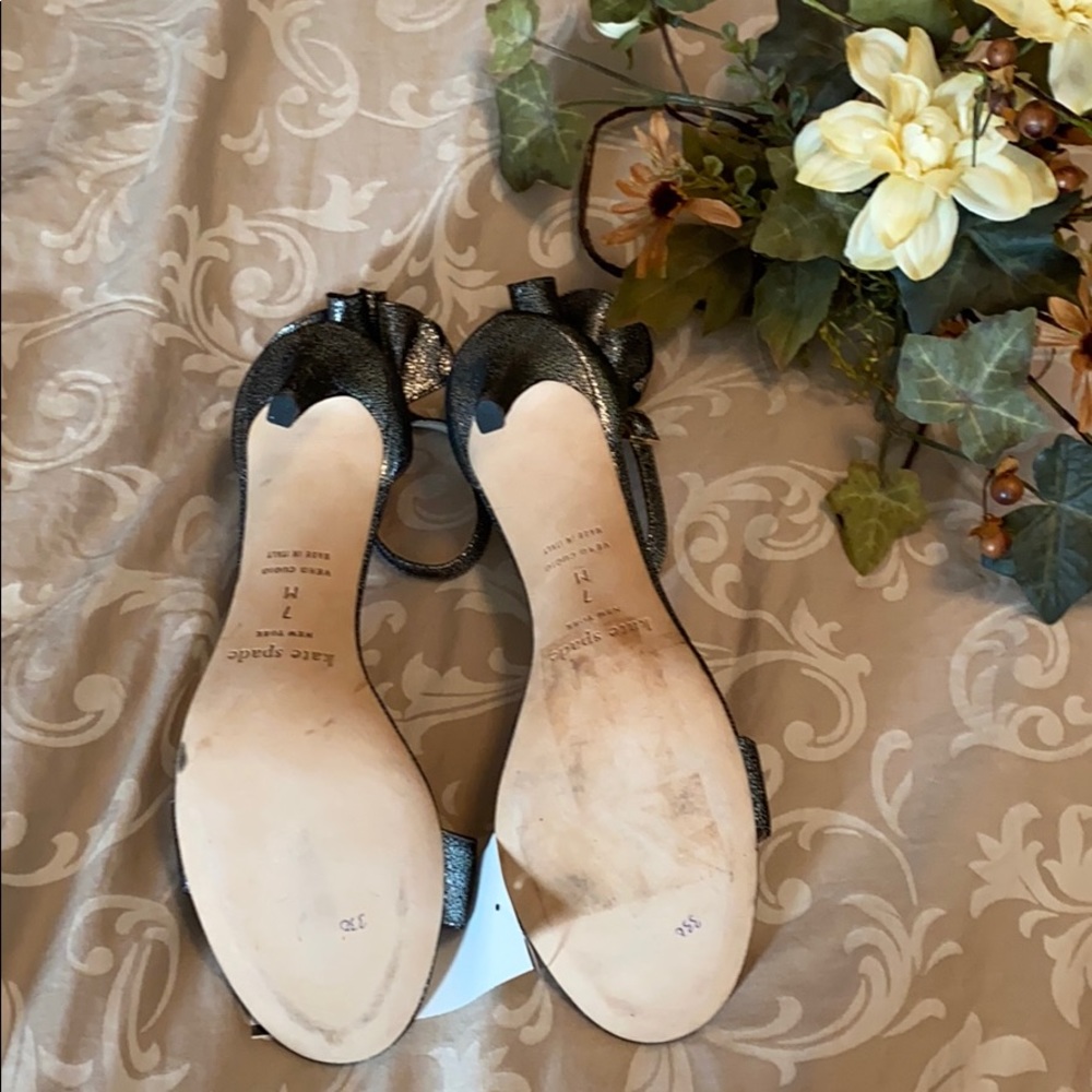 Kate Spade Silver Heels - Picture 4 of 8